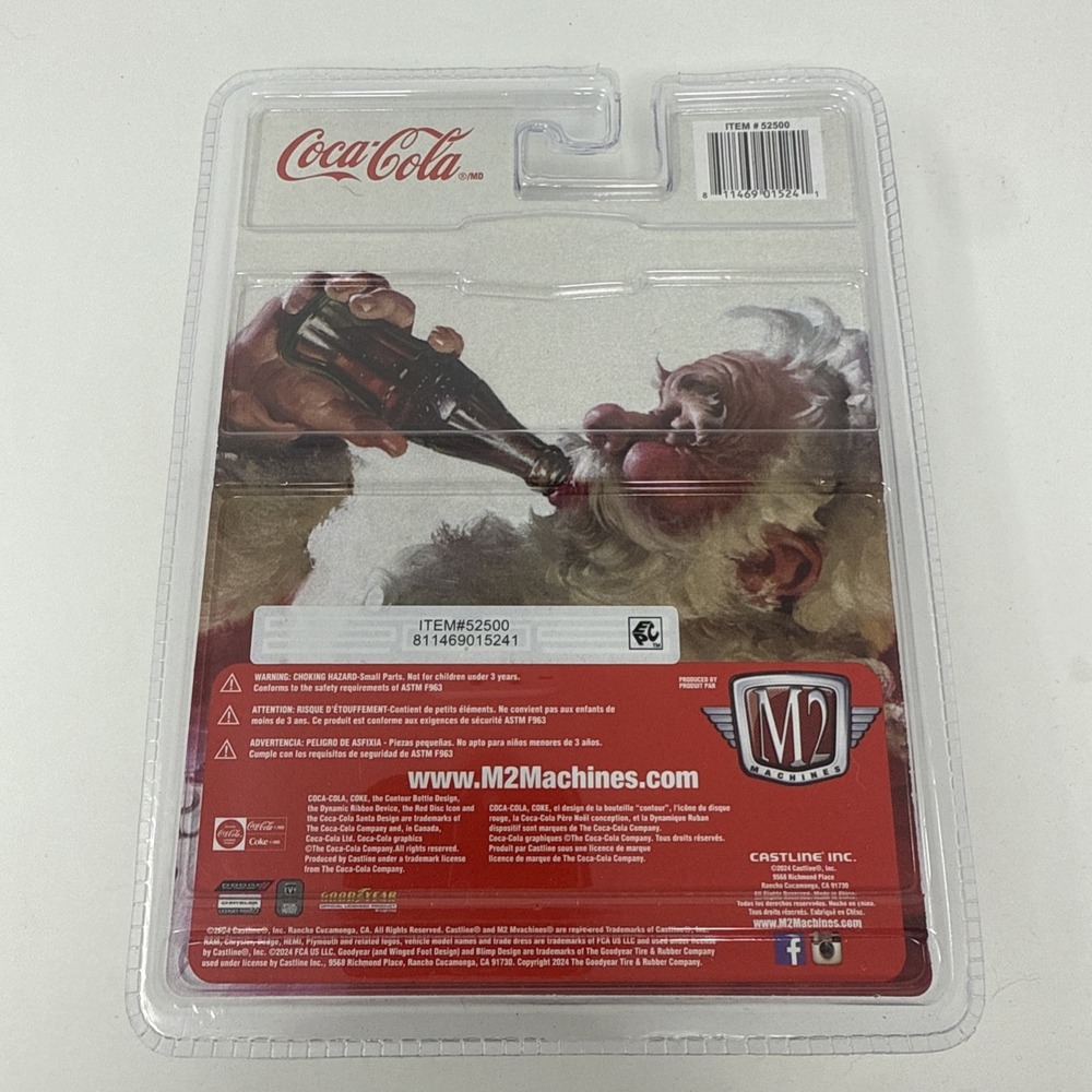 M2 Machines 2024 Coca-Cola Christmas 1971 Dodge Challenger R/T Hemi SK09 - Picture 2 of 3